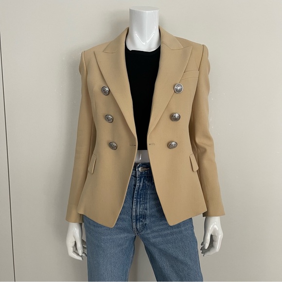 BALMAIN Wool Double Breasted Blazer (Size 36) - Picture 3 of 10